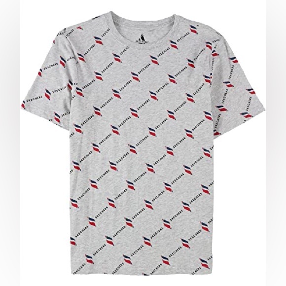 Skechers Mens Logo Print Graphic T-Shirt - Picture 1 of 4